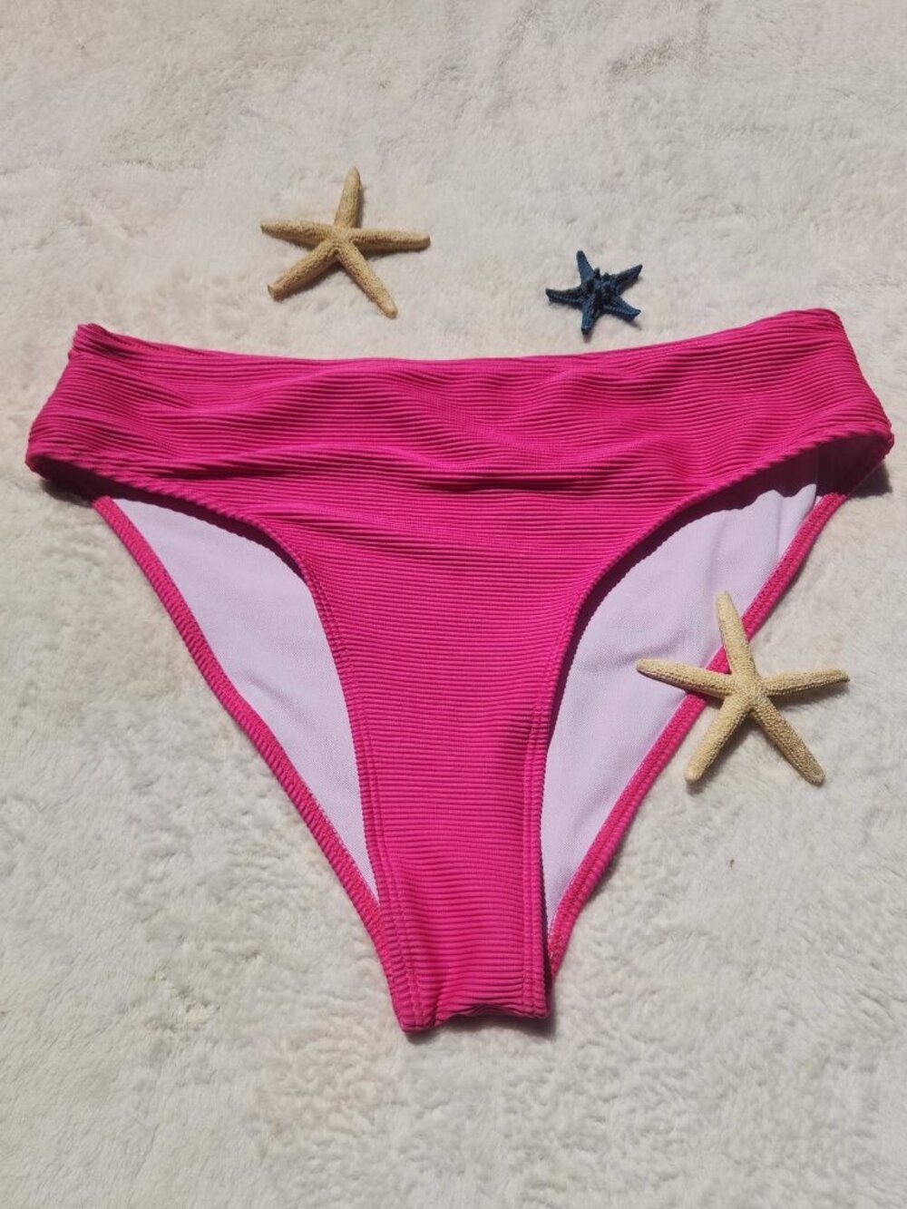 L Women's Pink Bikini Bottom Bathing Suit Swimwear Beach Pool Sexy Swimming